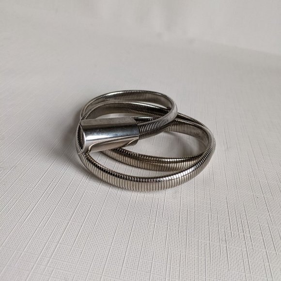 Metal Elastic Belt Simple Streamline Thin Design 32-36" - Picture 2 of 3